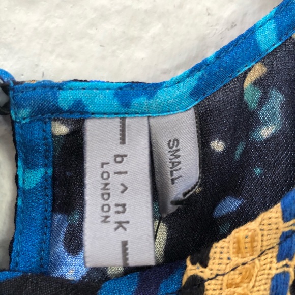 Anthropologie Miranda Peasant Blouse Blue Size Small NWT - Picture 6 of 6